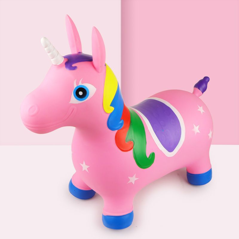 Music inflatable rubber toy for jumping