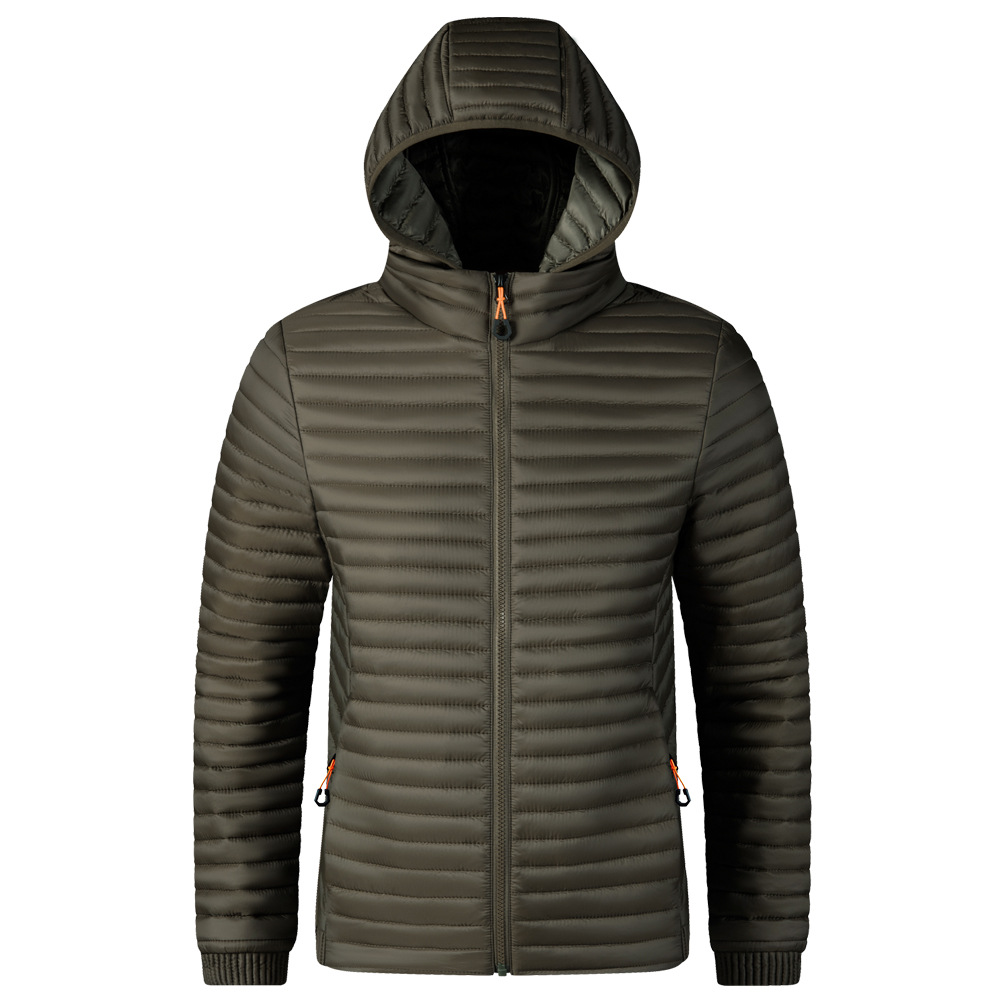 Chaqueta de algodón transfronteriza para hombre 2024 Chaqueta de invierno Chaqueta de algodón ligera delgada Chaqueta de algodón de perlas de gran tamaño ligera Ropa de invierno para hombre al por mayor