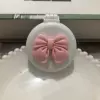 With bow, fuchsia