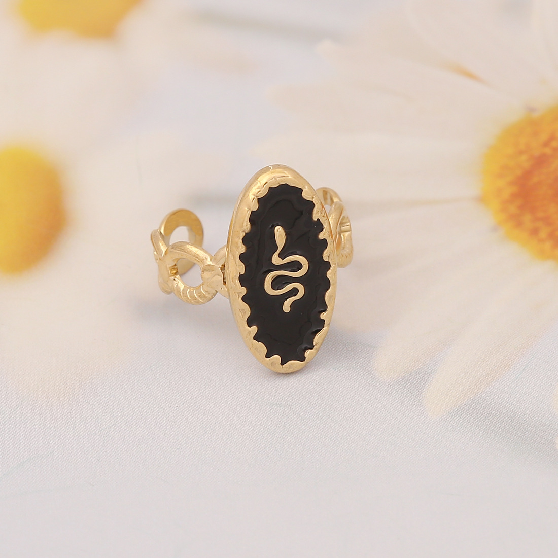 Fashion Geometric Stainless Steel Open Ring Plating Stainless Steel Rings