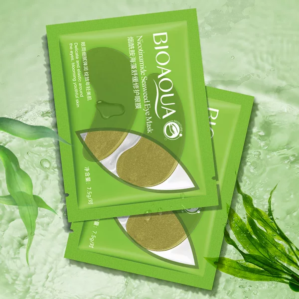 Boquan Ya Niacinamide Seaweed Eye Mold Pack 7.5g Nenze Moisturizing Smooth Eye Mold Foreign Trade Factory Wholesale