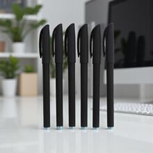 GP-334中性笔空杆磨砂笔杆空笔壳中性笔笔杆套商务笔壳黑色签字笔