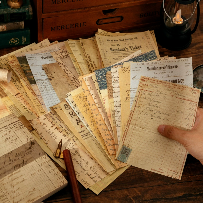 Декоративный бумажный блокнот (материал Мо Мо) Twilight Retro Literature DIY, 8 дизайнов, стиль A5 21.9×15.8 см