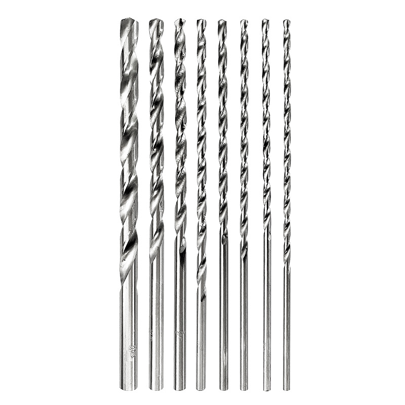 Ventas directas de fábrica 150mm 200mm acero de alta velocidad h2longthened taladro helicoidal de acero de alta velocidad mango recto taladro helicoidal