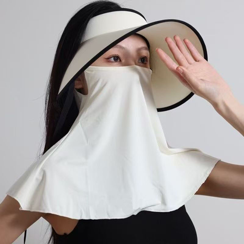 Máscara de protección solar de seda de hielo tridimensional de verano 3D protección de los ojos aislamiento térmico transpirable protección solar exterior protección UV máscara facial