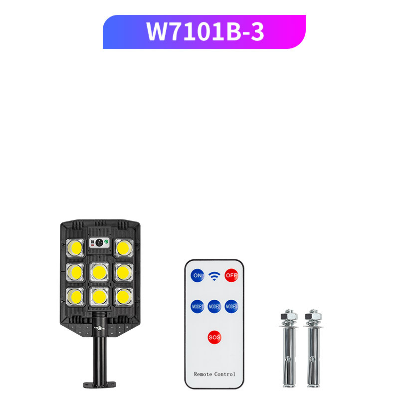 Cabeza plana lado 3 taza óptica COB lámpara de calle retráctil tipo W7101B-3