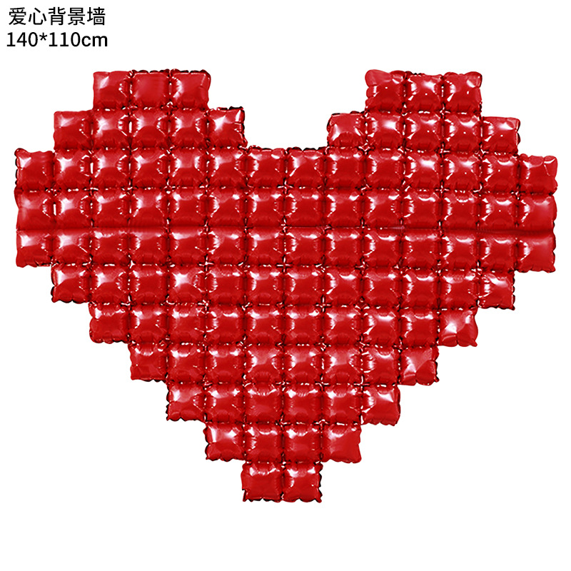 Decoración de San Valentín de Amazon, globo en forma de corazón, oso de dibujos animados, corazón de amor unido, globo de San Valentín, globo de aluminio