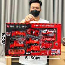2024年新款儿童挖掘机工程车玩具套装男孩小汽车推土挖机搅拌吊车