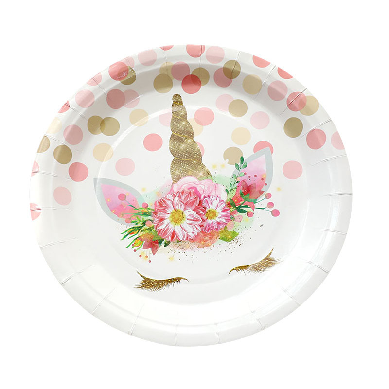 Simple Style Unicorn Paper Tableware 10 Pieces display picture 2