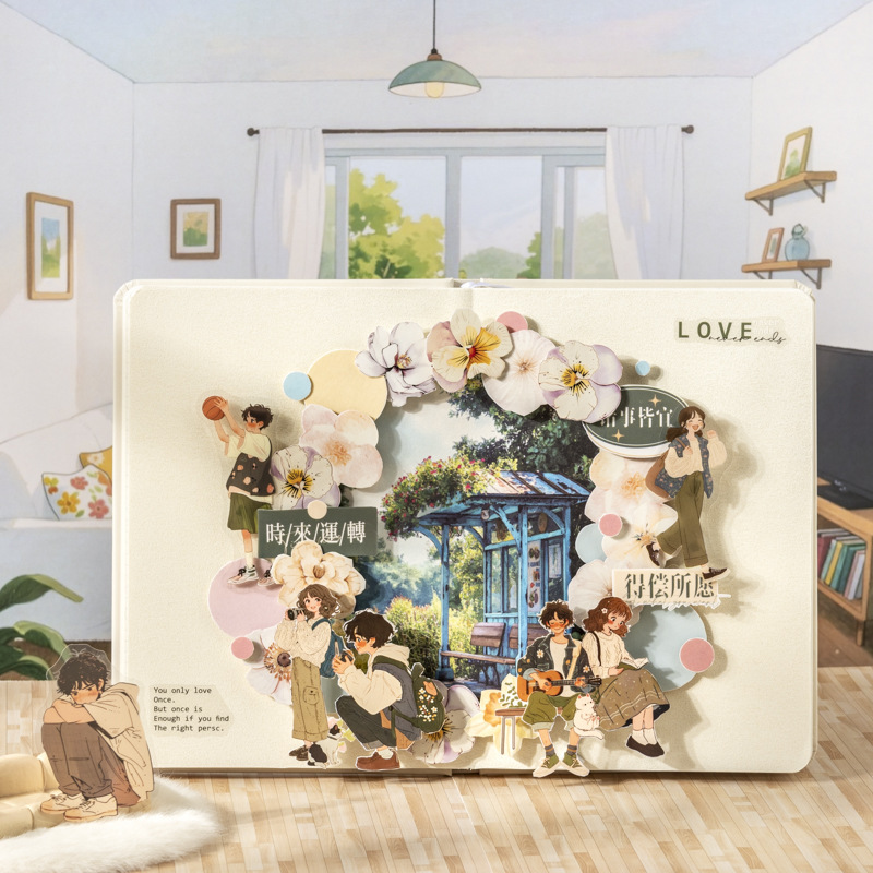 番茄酱少女情侣主题贴纸 恋爱进化论 原创人物风格手账素材贴纸包|undefined