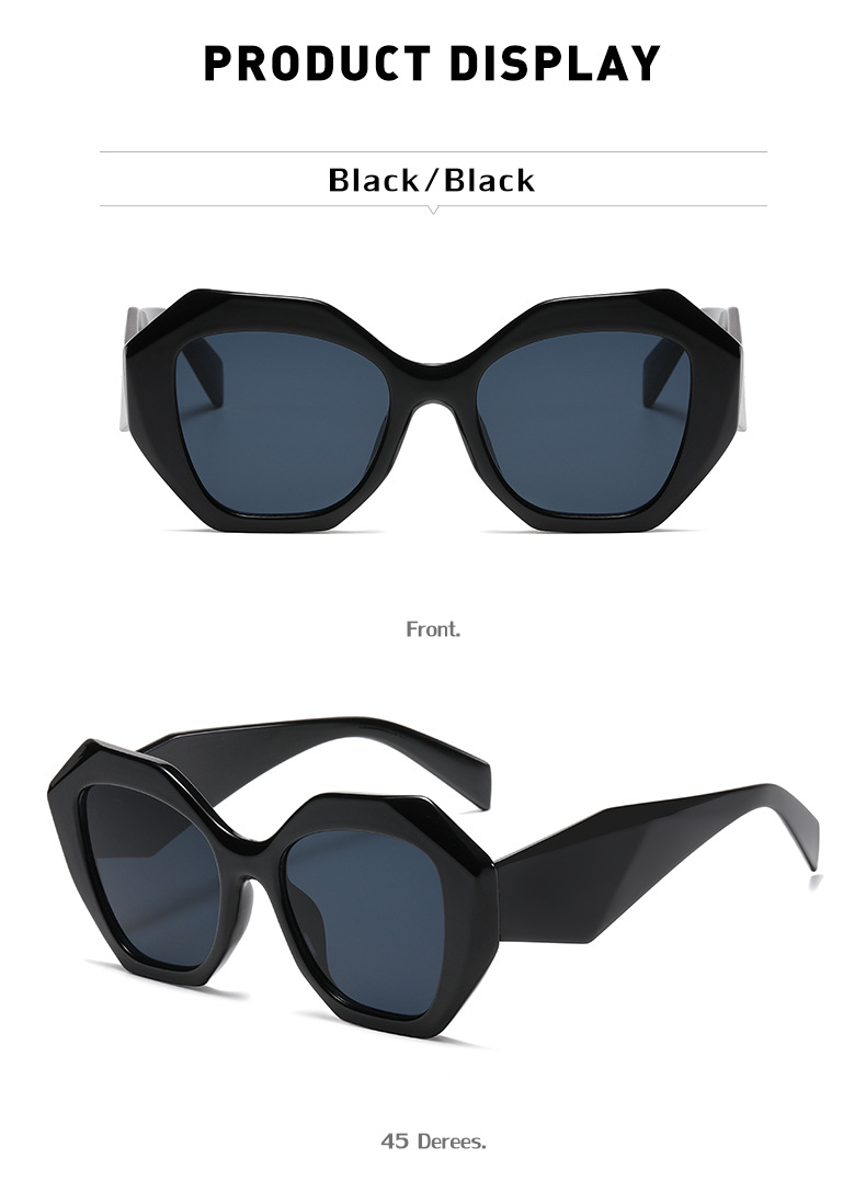 Irregular Polygon Large Frame Sunglasses Wholesale Nihaojewelry display picture 3