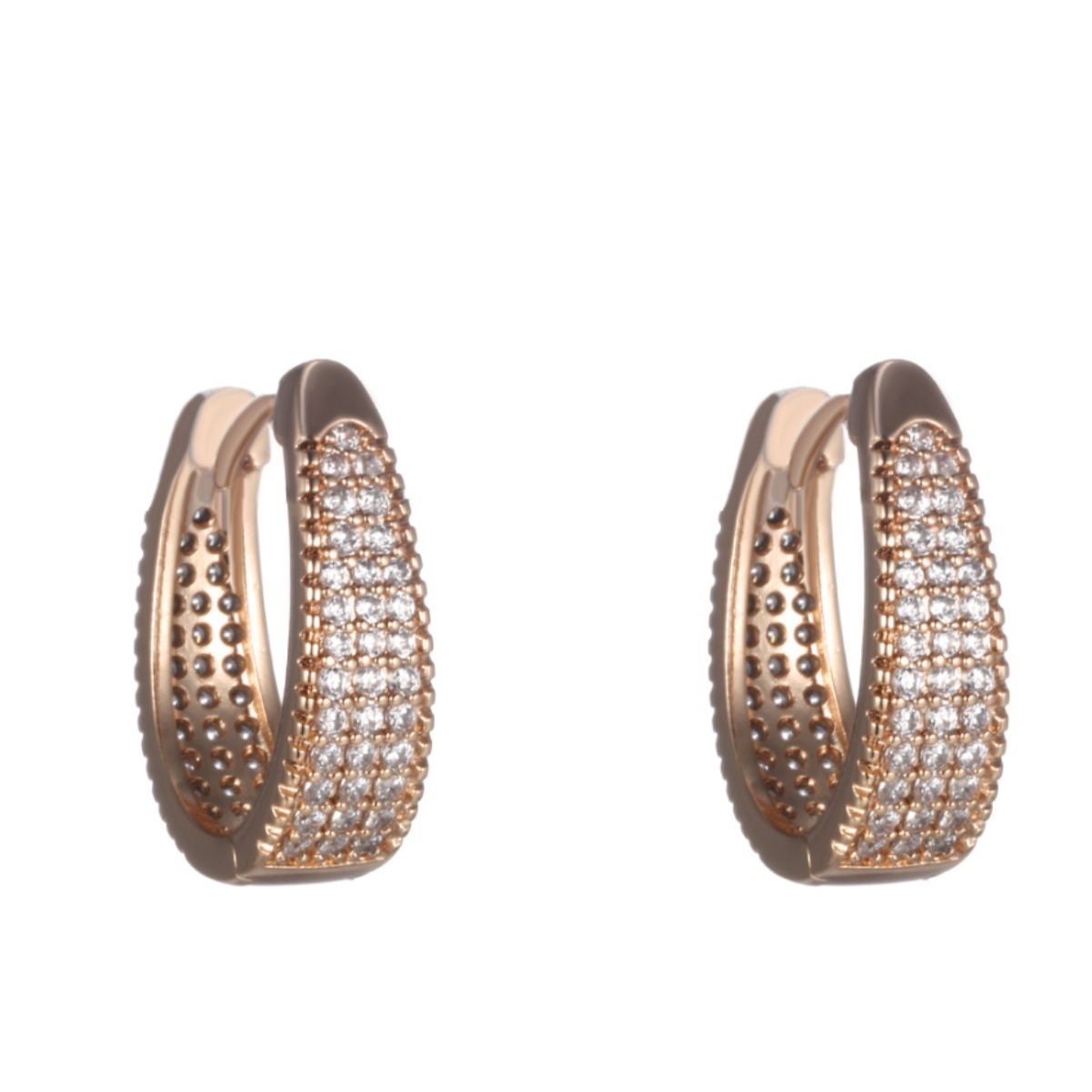 Xuping nicho de diseño transfronterizo de Europa y Estados Unidos elíptico geometría micropantalón pendientes de piedra pendientes de moda para mujeres