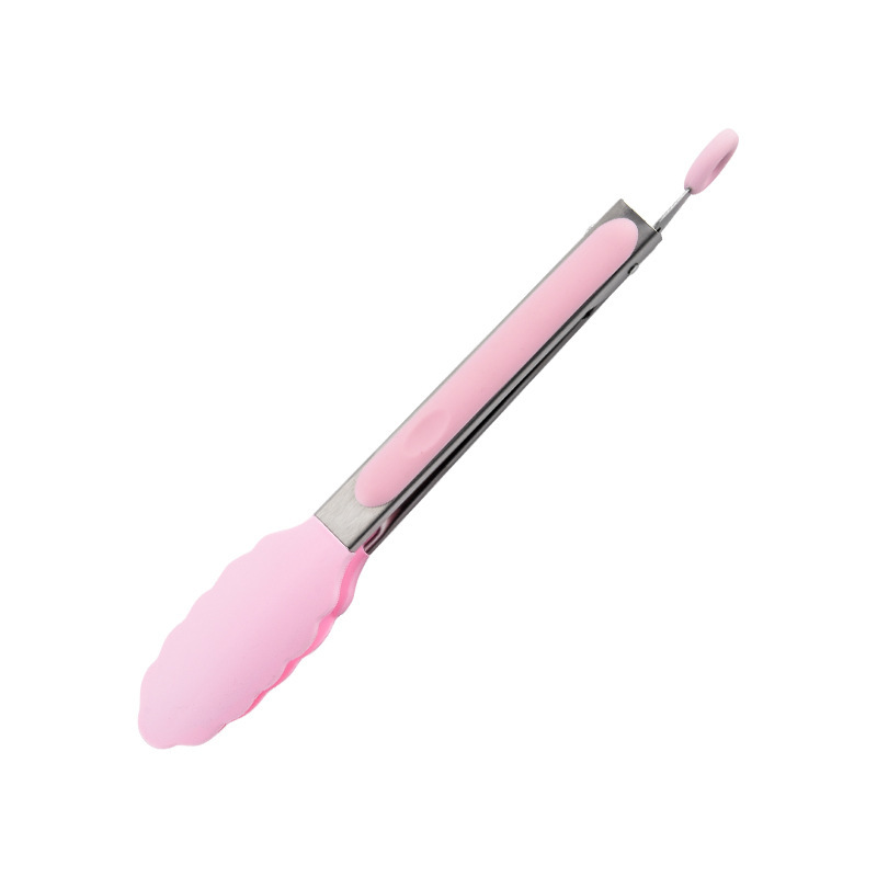 7インチ 9inch 12inch ステンレス鋼シリコンフードクリップ 多目的食品スナッククリップ バーベキュークリップ ステーキクリップ パンクリップ|undefined