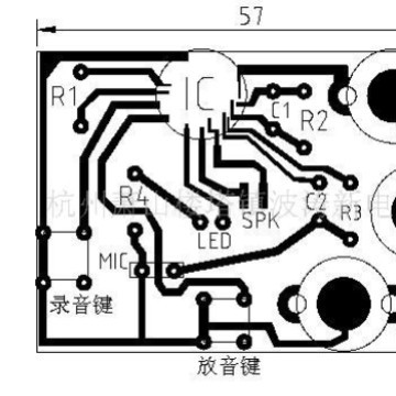 IC 杭州波涛新电子元件厂供ISD音乐IC芯片光辉煌岁月 录音芯片板
