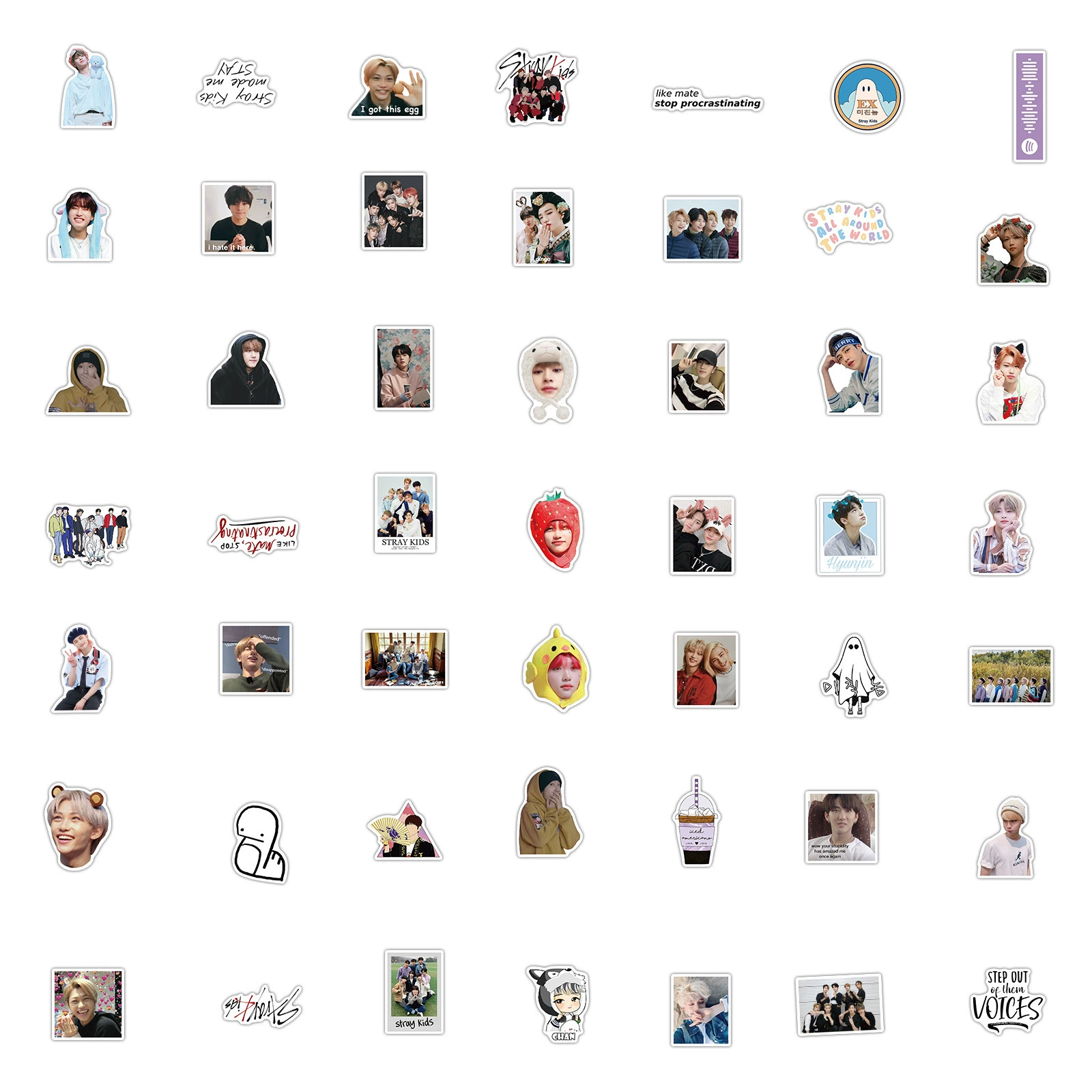 50 корейских мужских коллекций Stray Kids граффити стикеры декоративные для компьютера чемодана водостойкие можно переносить