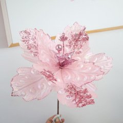 クリスマスシミュレーション生け花ins風クリスマス花布芸生け花飾り飾り手作りスパンコールクリスマスツリー飾り