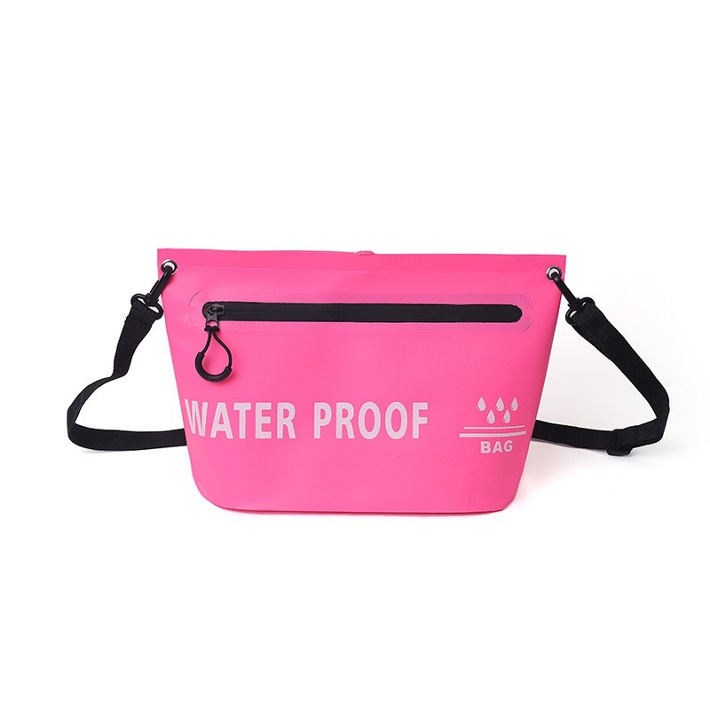 Bolso impermeable con cremallera de ocio al aire libre transfronterizo Bolso de baño impermeable de un solo hombro Bolso de viaje para hombres y mujeres Bolso de baño
