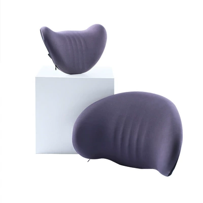 Car Driver's Seat Lumbar Support Pillow Memory Foam Car Backrest Cushion Slow Rebound Coccyx Pressure Relief Support Lumbar Support (Waist support) - yoga-cloth-dark-gray-271911cm-headrest
