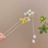 Chinese hairpin with tassels, orchid