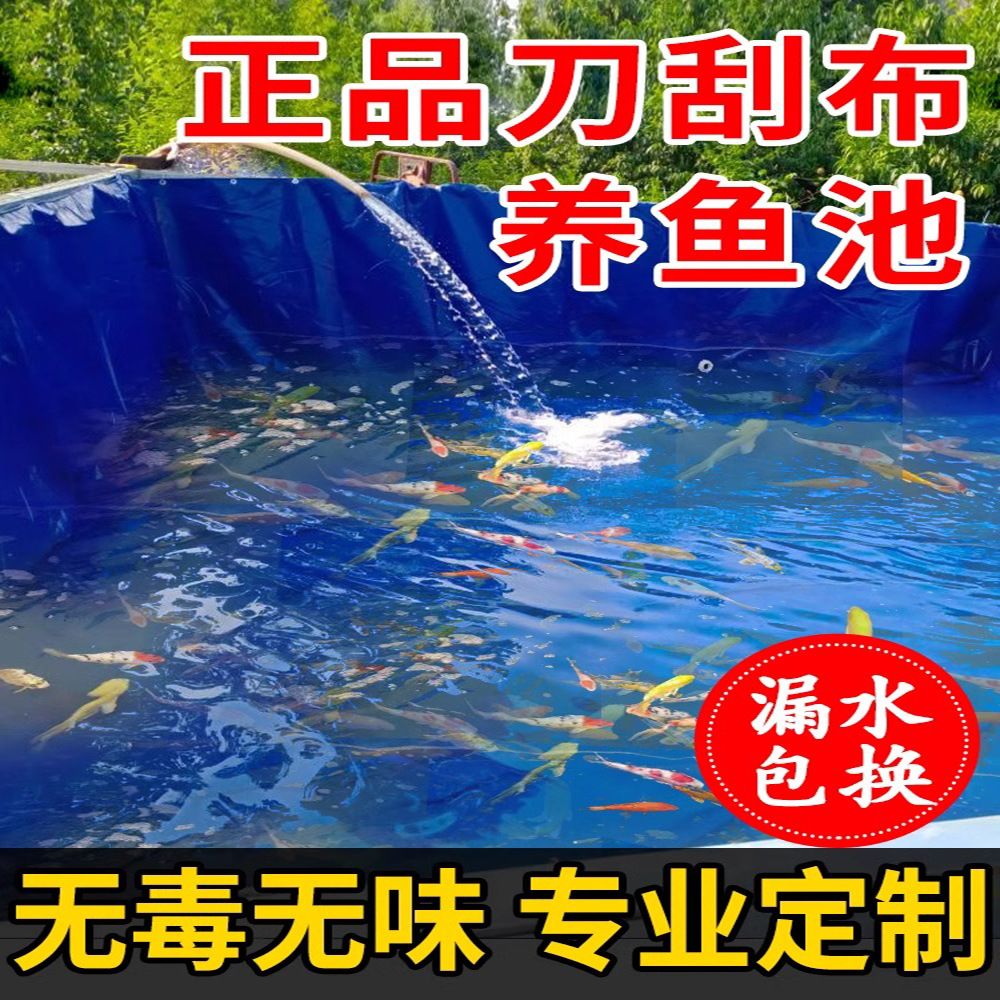 耐磨pvc刀刮布游泳池养殖鱼池防水布水池不漏水涂塑布支持定制