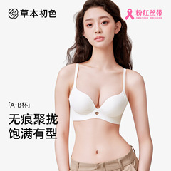 ハーブファーストカラーブラジャー女性用 2025 夏新スタイル小さな胸プッシュアップと拡大、副胸の縮小、たるみ防止、シームレスな美しいバックブラジャー