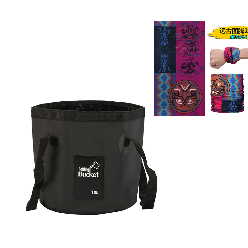 新型手提げ旅行袋釣り桶折り畳みバケツバッグ屋外便利旅行洗車バケツ屋外防水袋