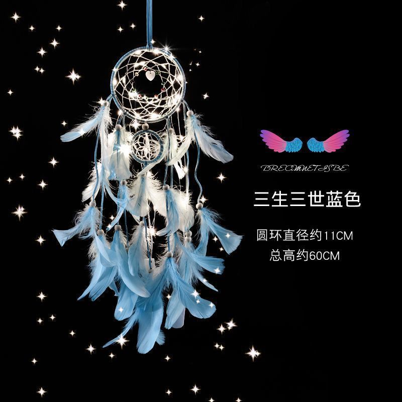 El departamento de Indiana Dreamcatcher, dormitorio, campana de viento colgante, corazón de niña, regalo de cumpleaños para chicas.