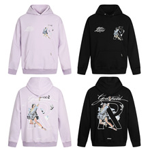 2025秋冬新款 REP 女神字母图案洗水做旧连帽卫衣男女同款一件批