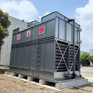 闭式方形玻璃钢冷却塔冷却水塔工业循环降温横流低噪注塑机冷却塔