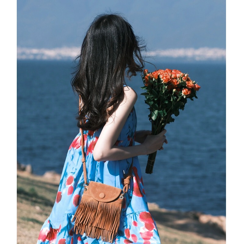 Tea Break French Tulip Sling dress Fairy Summer Sweet Salt Seaside Holiday Beach Dress Small Man
