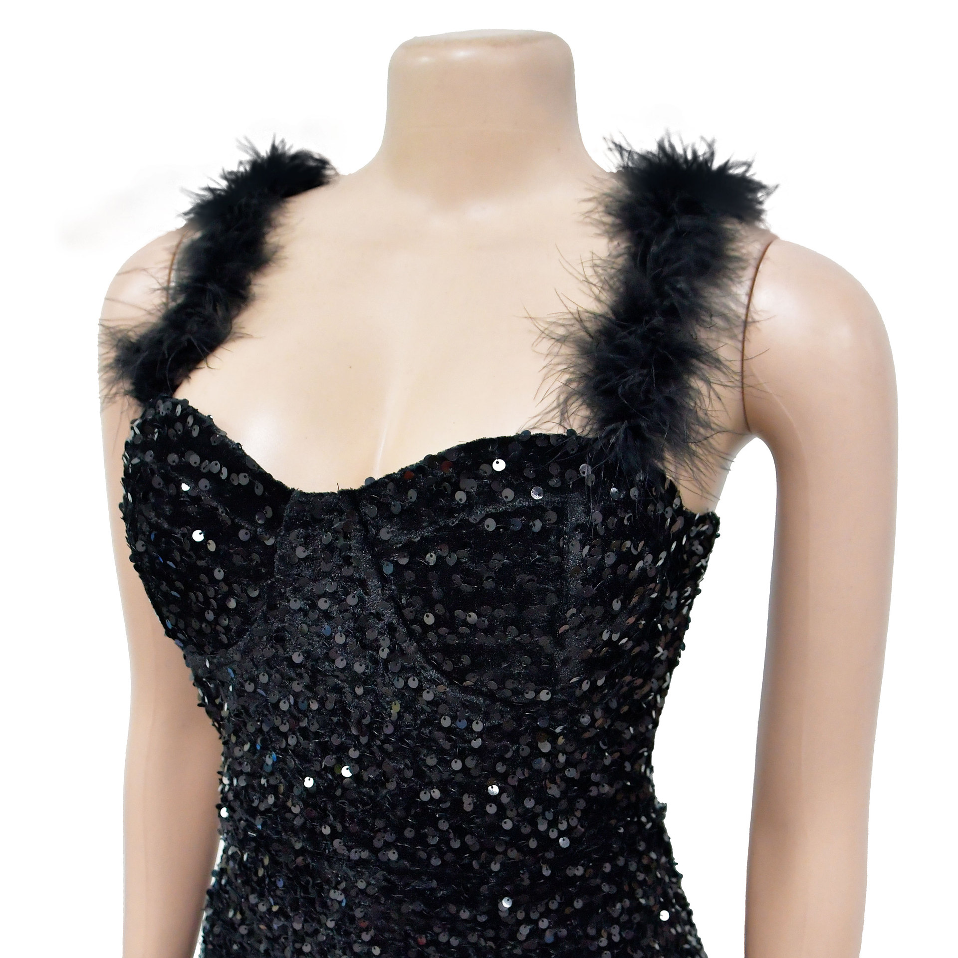Women's Sequin Dress Elegant Strap Sequins Sleeveless Solid Color Above Knee Holiday Bar display picture 32