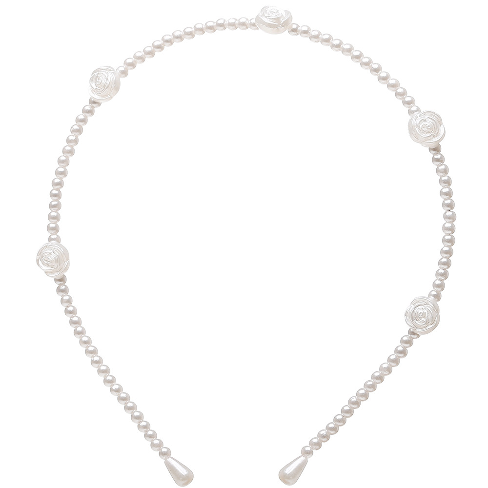 Wholesale Jewelry Simple Wave Pearl Headband Nihaojewelry display picture 6