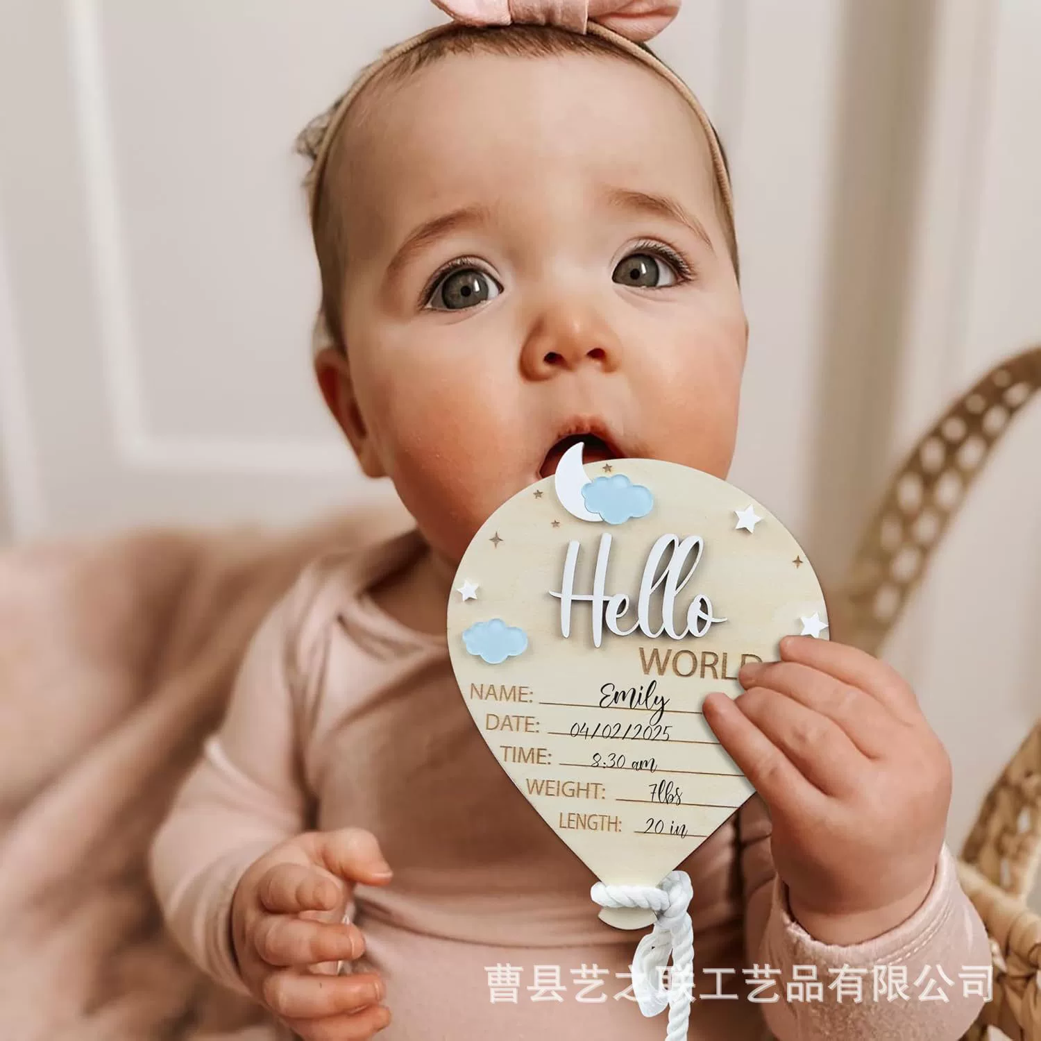 Памятная доска рождения малыша, деревянный Milestone «Hello World», табличка рождения, новая модель