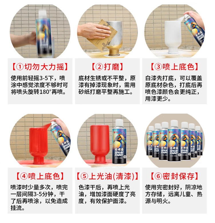 Automatic painting car special black white hand painting paint rust-proof metallic paint hand-cranked self-painting does not fade