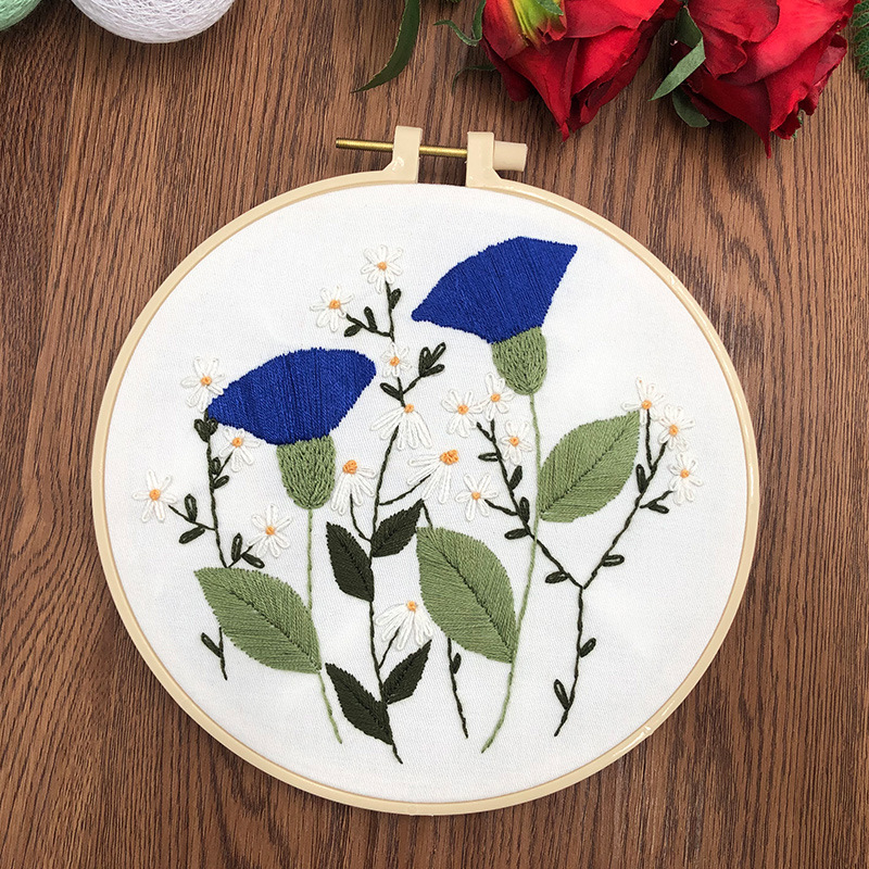 Nuevos productos bordados DIY bordado a mano material de tela paquete de fabricación creativa transfronteriza venta directa spot