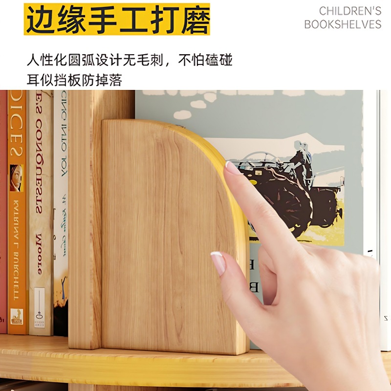 Estante giratorio de madera sólida 360 grados estante de piso estante de esquina de hendidura librería integrada contra la pared se puede mover sin ocupar tierra