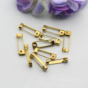 DIY jewelry material accessories copper embryo word sticky safety pin simple brooch pin handmade jewelry