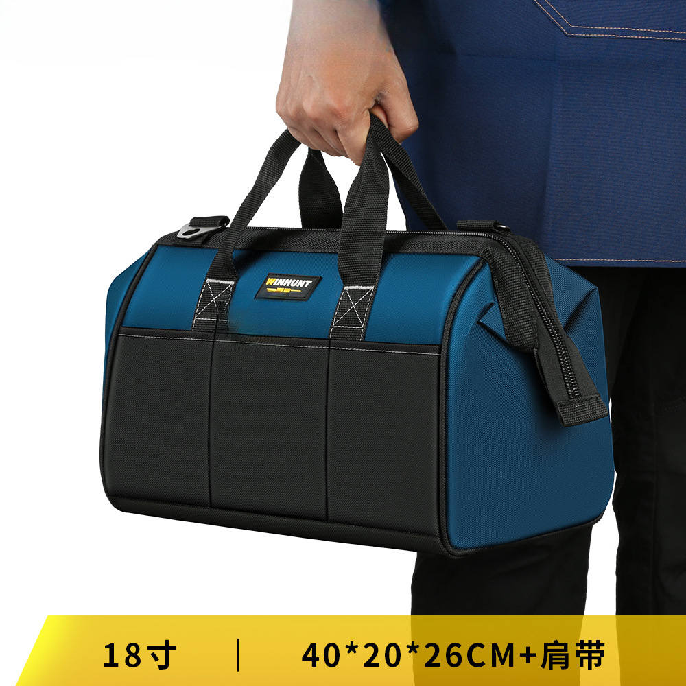 Kit de herramientas fuerte y duradero Kit de herramientas de lona gruesa caja de herramientas resistente al desgaste caja de herramientas de hardware caja de almacenamiento