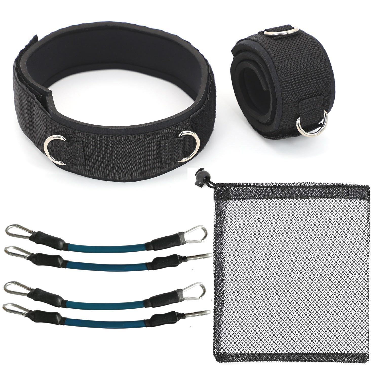 Elevación de la pierna alta equipo de fitness antideslizante ajustable de cuatro hilos taekwondo entrenador tobillo pierna paso lateral tirar cuerda transfronteriza