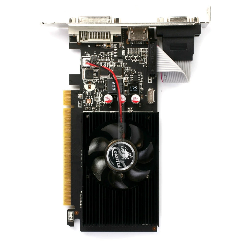 Цветная версия GT710 Gold Version 2G D3 для ПК, видеокарта GT710 Gold Version 2G D3