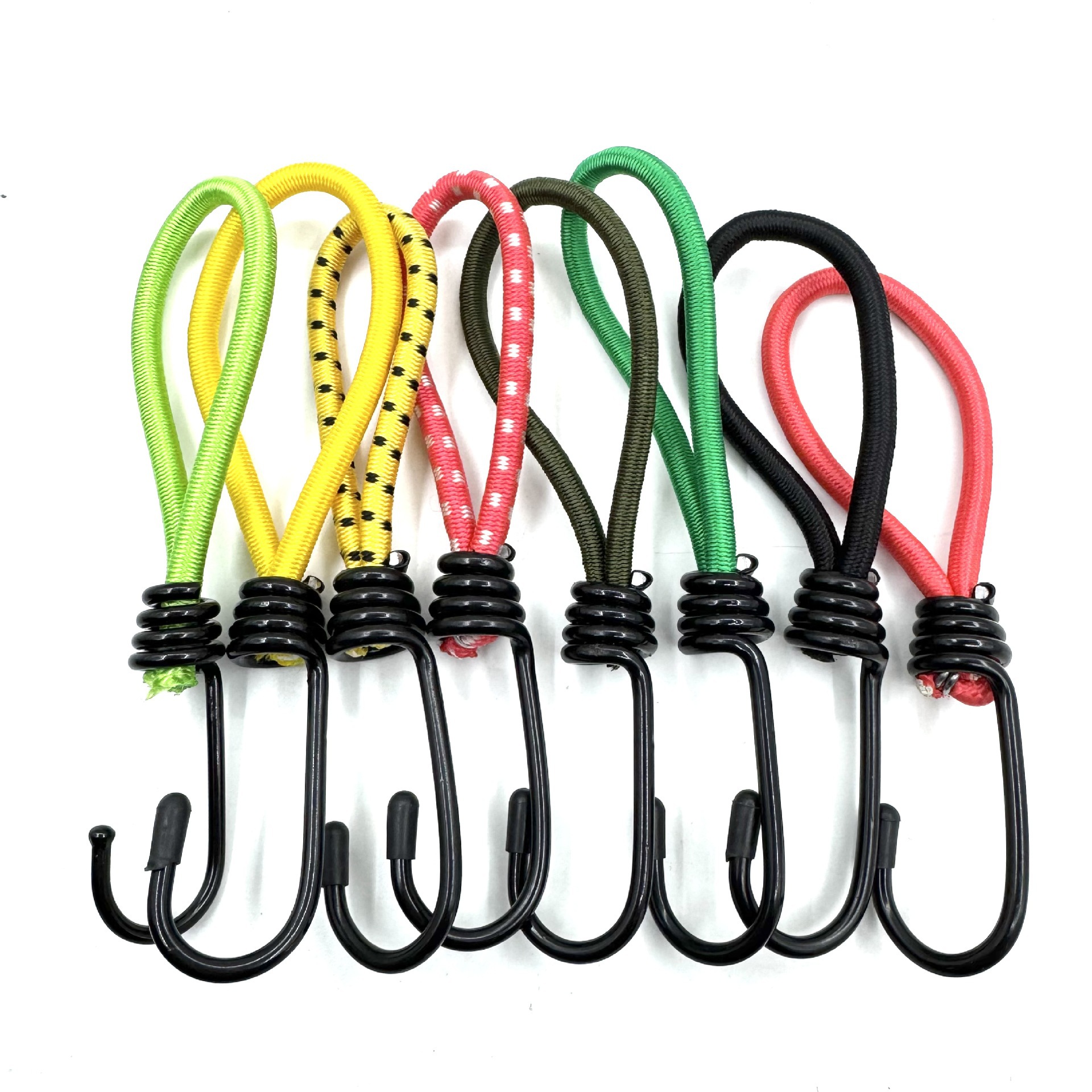 Camping al aire libre hebilla de cuerda elástica 6mm fija con cuerda elástica gancho accesorios de camping cables de tracción