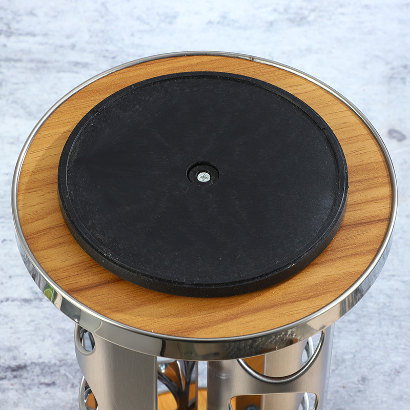 Europa y los Estados Unidos nuevos soporte de condimento de hierro inoxidable 20 botellas de soporte de condimento giratorio estante de almacenamiento de cocina cabello recto