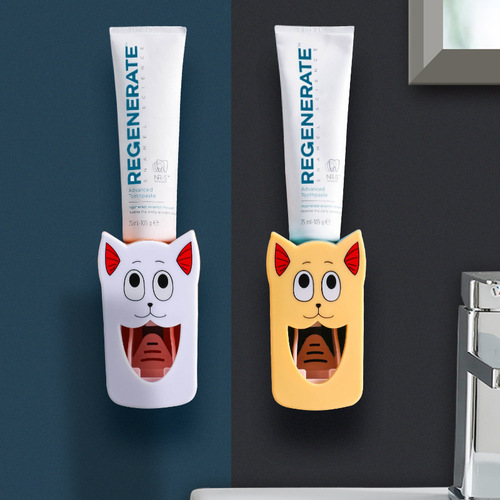 Lazy person's automatic toothpaste squeezer artifact bathroom toiletries without punching children's cartoon toothpaste squeezer wholesale