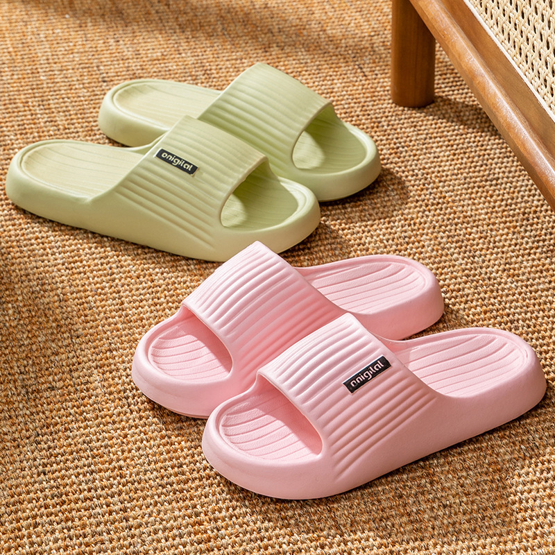 女性用厚底EVAスリッパ、夏用屋内家庭用、滑り止め、防臭、柔らかい底の浴室入浴スリッパ、男性用カップル用|undefined