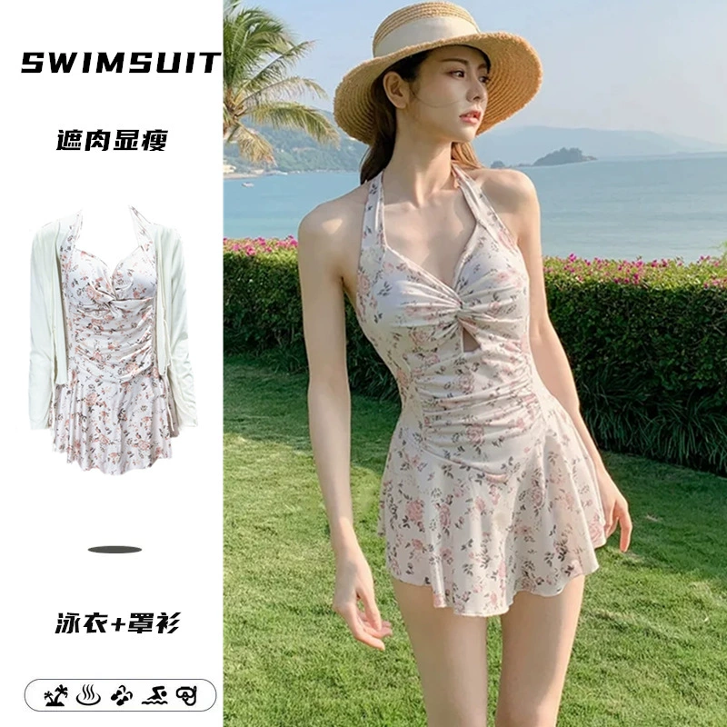 Swimwear, sexy skirt, brand fashionable push up bra for swimming, Korean style, high-quality style