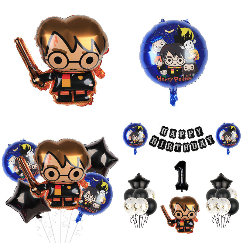 18-inch Harry Potter Aluminum Foil Balloon Shaped Cartoon Character Birthday Magic Decoration for Kids Balloons