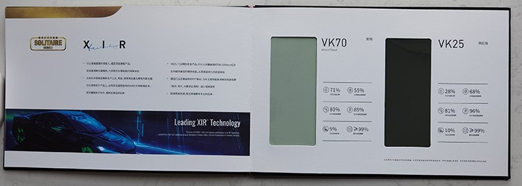 Solar Film/Sample Booklet/Longfilm/Vk&F/Gu/3M Film/Quantum Film/Car Film/Manufacturer's Manual/Sample Booklet Samples