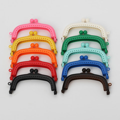Wallet bag handbag strap accessories 20.5cm square curved embossed bead back metal plastic clasp