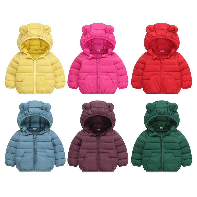 Transfronterizos niños y medianos niños abrigos de algodón para bebés hombres y mujeres ropa infantil Amazon otoño y invierno 2025 nuevo niño y niña