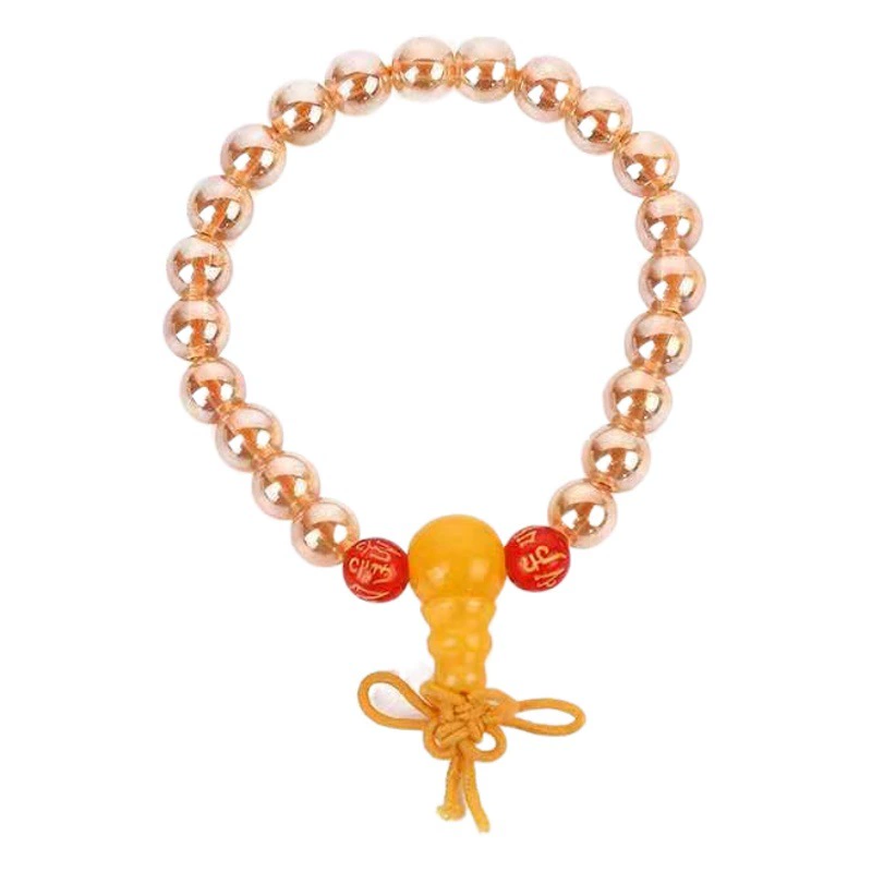 Анти-истиранию царапин стеклянные бусины браслет высококачественный 8 мм шампанское цвет браслет не меняет цвет анти-кристалл браслет оптовая продажа фабрики